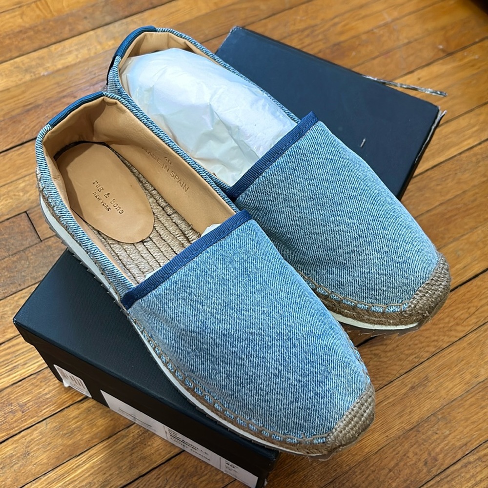 RAG & BONE Braided Accents Espadrilles. Size 40, US 10, NWT